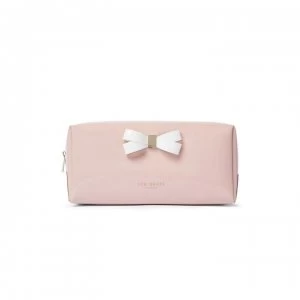 Image of Ted Baker Fibee Bow Detail Wash Bag - dusky pink