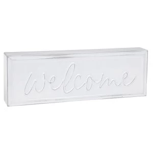 Image of Homestyle Standing Metal Plaque Welcome