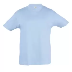Image of SOLS Kids Regent Short Sleeve T-Shirt (8yrs) (Sky Blue)