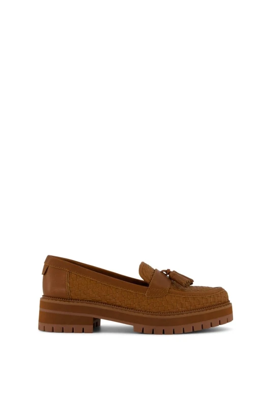 Image of Toms Cara Woven Loafer Loafers 4 (36.5) Brown 01226105240