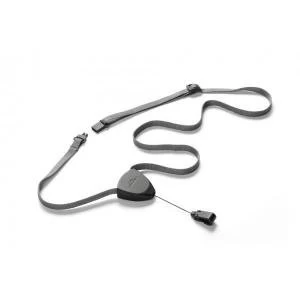 Image of Durable Textile Lanyard FLEX with Badge Reel Black Pack of 10 830901