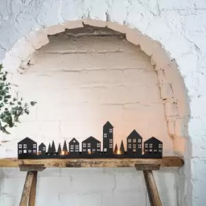 Image of Advent Metal Black Tealight Centrepiece Black