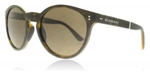Image of Burberry BE4221 Sunglasses Matte Dark Havana 35365W Polariserade 55mm