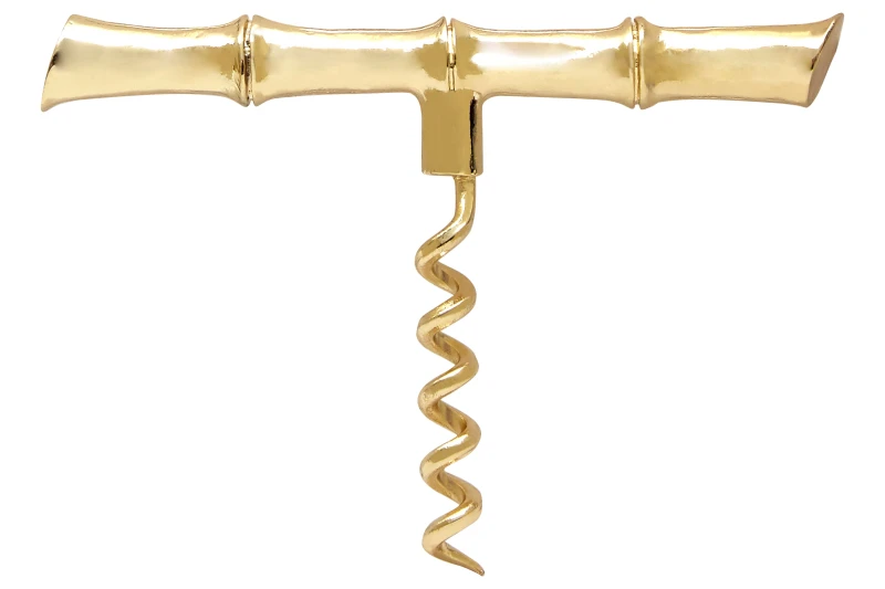Image of Premier Housewares Modern Retro Bamboo Design Corkscrew Gold unisex