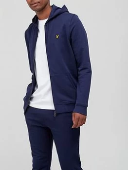 Image of Lyle & Scott Zip Through Hoodie - Navy Size XL Men