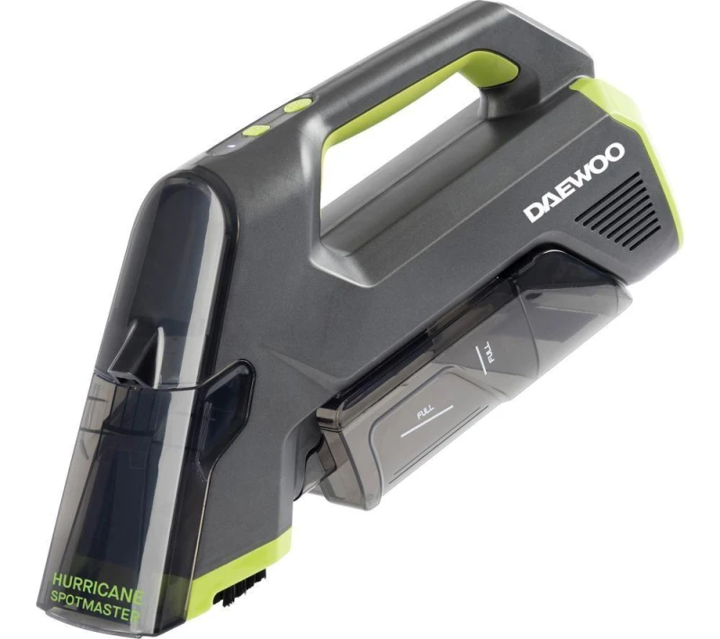 Image of Daewoo Hurricane Spotmaster Handheld Cordless Vacuum Cleaner - Green & Grey, Green,Silver/Grey 5024996984484
