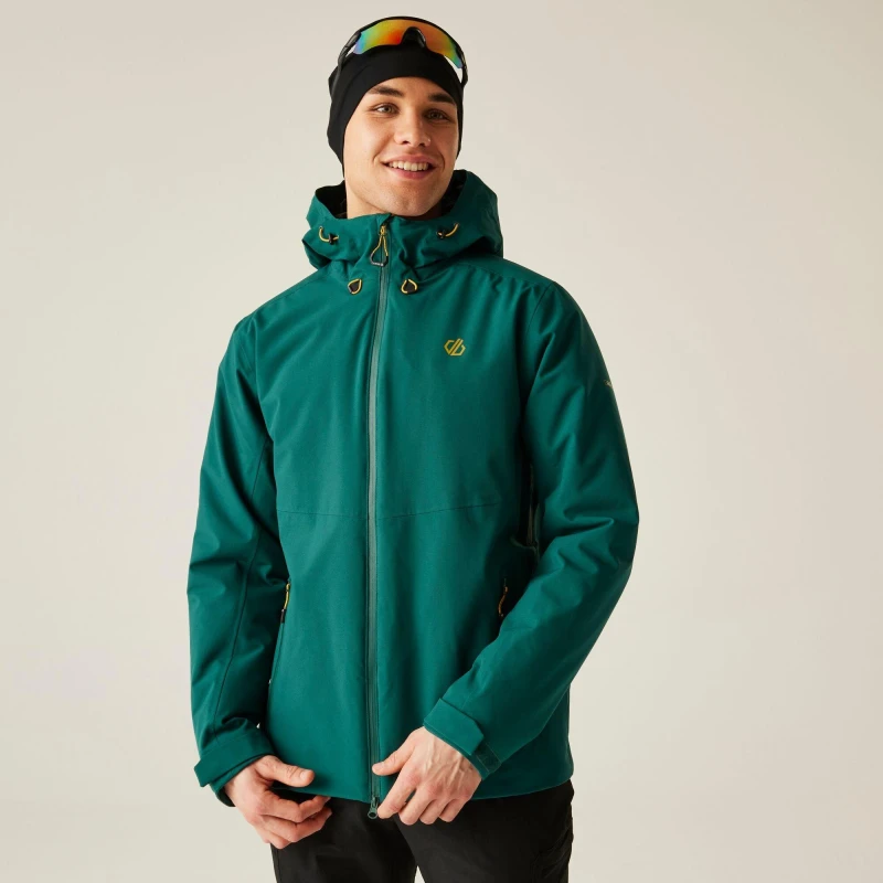 Image of Dare 2b Dare 2b Men Torrek Blazen Stretch Kinematic-Tech Waterproof Insulated Jacket in Teal Size: Small Teal S Male 5063516173939