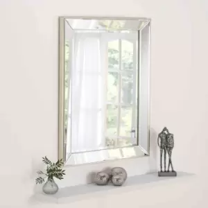 Image of Yearn Mirrors Yearn Angled Rectangular Mirror Champagne Bevelled 66X91Cm