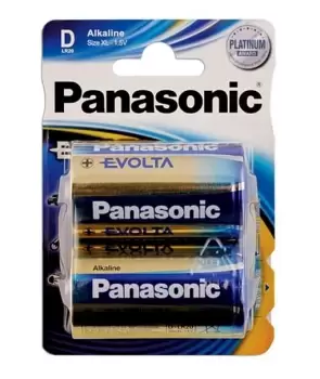 Image of Panasonic Evolta D Cell Battery 12 x 2 Cards Connect 30648