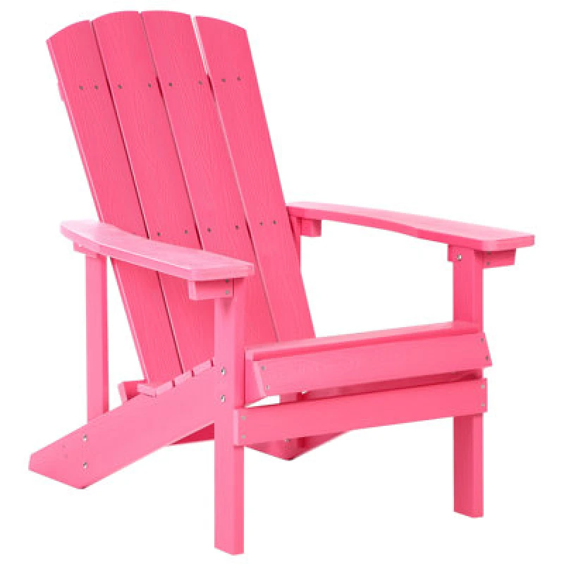 Image of Beliani Garden Chair Adirondack Pink