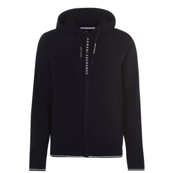 Image of Armani Exchange Zipped Hoodie Navy Size L Men