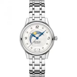 Image of Ladies Mont Blanc Boheme 30mm Day and Night Automatic Diamond Watch