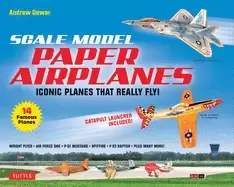 Image of Scale Model Paper Airplanes Kit : Iconic Planes That Really Fly! Slingshot Launcher Included! - Just Pop-out and Assemble (14 Famous Pop-out Airplanes
