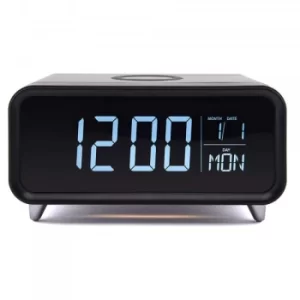 Image of ATHENA-BK Alarm Clock with Wireless Charger