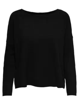 Image of ONLY Loose Knitted Pullover Women Black