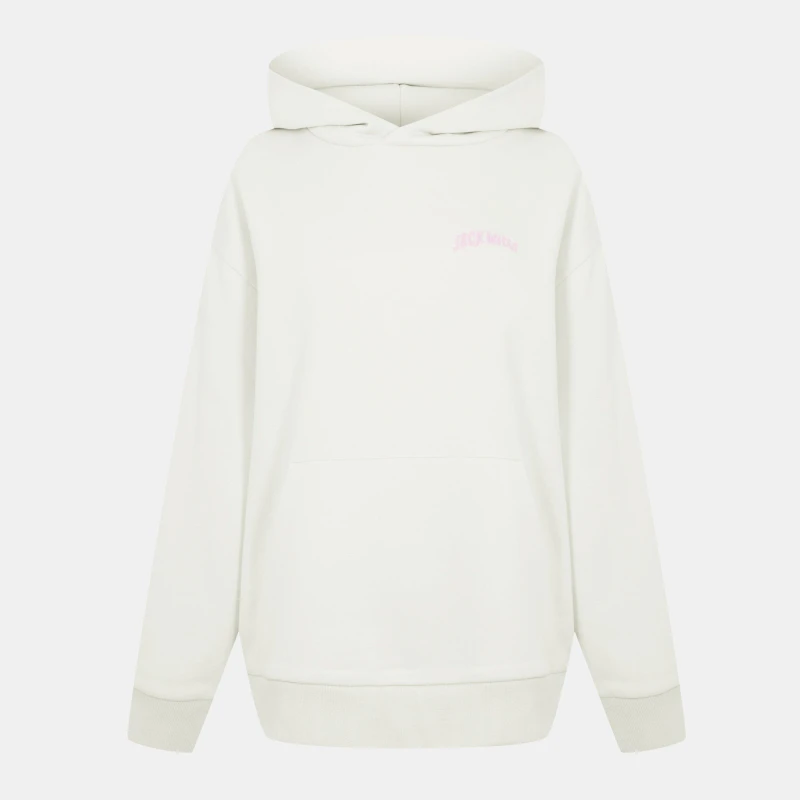 Image of Jack Wills Womens Graphic Hoodie Vintage White female 6 (2XS)