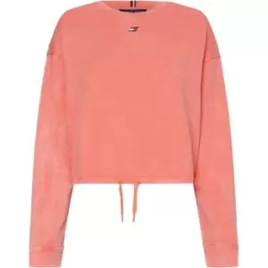 Image of Tommy Sport Relaxed Linen C-Nk Sweatshirt - Pink