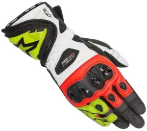 Image of Alpinestars Supertech Racing Gloves, black-red-yellow, Size L, black-red-yellow, Size L