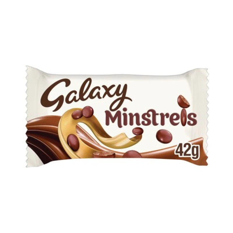 Image of Minstrels Mars Galaxy Minstrels Milk Chocolate Buttons Bag 42g (Pack of 40) 100538 100538