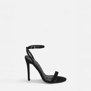 Image of Missguided Basic Barely There Heeled Sandals - Black