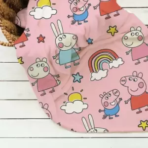 Image of Peppa Pig Playful Reversible Fleece Blanket - Size: 100x150cm - Character