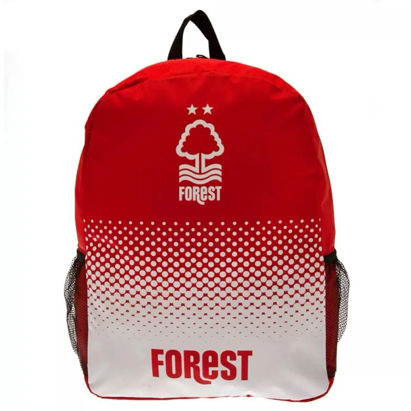 Image of Nottingham Forest FC Mens Fade Backpack in Red Red Male