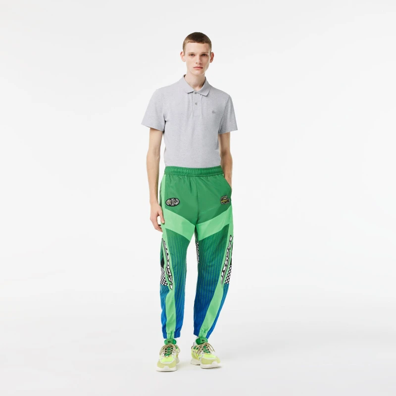 Image of Lacoste Mens Logo Slim Fit Joggers Tarragon male XS