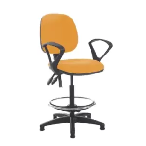 Image of Dams MTO Jota Draughtsmans Chair with Fixed Arms - Costa Blue