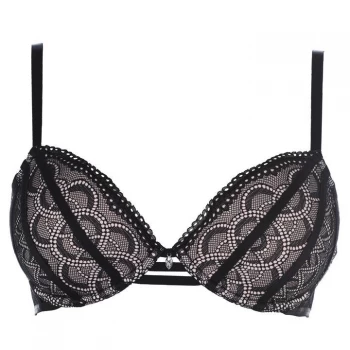 Image of Ann Summers Averie Lace Plunge Bra - Black