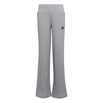 Image of adidas Wide Leg Ribbed Joggers Girls - Grey