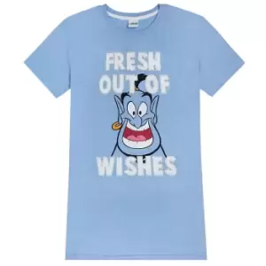 Image of Aladdin Womens/Ladies Genie Fresh Out Of Wishes Night Dress (14 UK - 16 UK) (Blue)