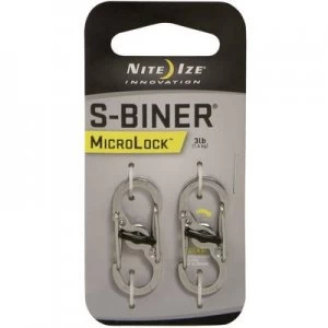 Image of NITE Ize NI-LSBM-11-2R3 Snap hook MicroLock S-Biner 2 35mm x 15mm x 7mm 2 pc(s)