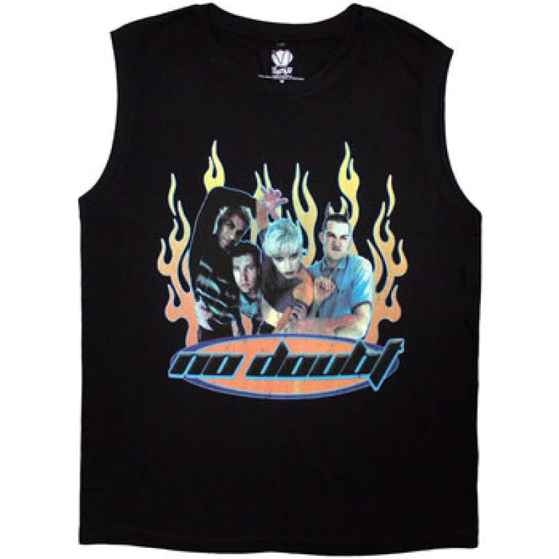 Image of No Doubt Mens Retro Tank Top in Black Size: Small Black Male S