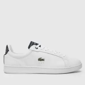 Image of Lacoste Carnaby Pro Trainers In Navy & White