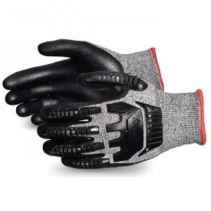 Image of Superior Glove Tenactiv Cut Resistant Composite Knit Black 9 Ref