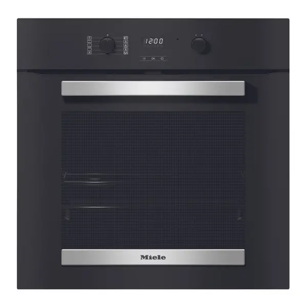 Image of Miele H2455BP Electric Single Built-In Oven - Clean Steel H2455BP Black