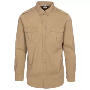 Image of Trespass Mens Ballardean Shirt (XS) (Cashew)