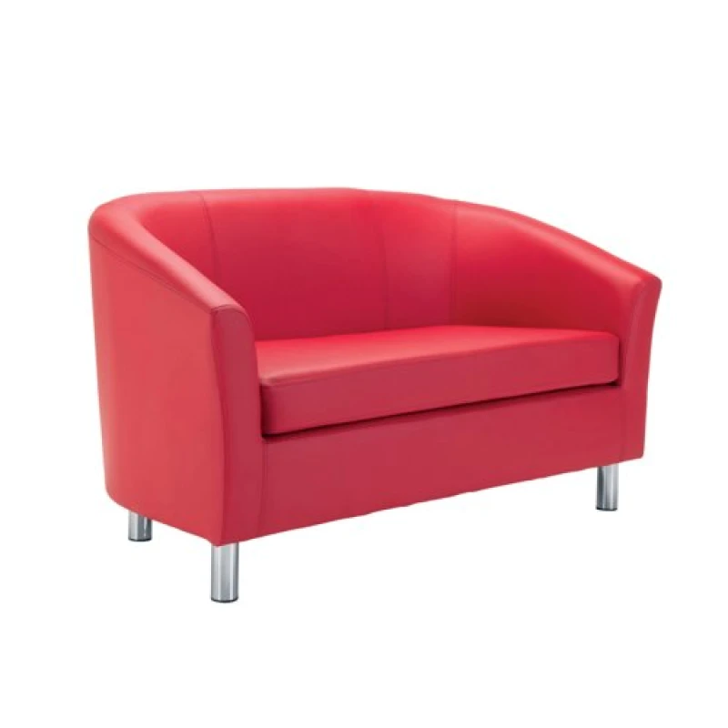 Image of Jemini Tub Sofa Polyurethane Red KF70358
