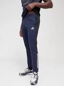 Image of adidas Colourblock Pants - Navy/Black, Size S, Men