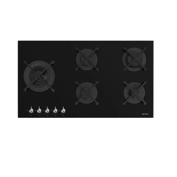 Image of Smeg PV395LN Classic 90cm Gas Hob - Black PV395LN Colour