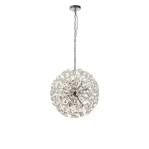 Image of Salisbury Ceiling Pendant 50cm Sphere 12 Light G9 Polished Chrome, Crystal
