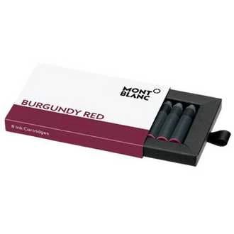 Image of Mont Blanc - Ink Cartridges, Burgundy Red - Ink Cartridge - Red