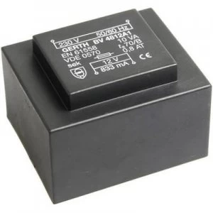 Image of PCB mount transformer 1 x 230 V 1 x 15 V AC 10 VA 666 mA