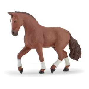 Image of PAPO Horse and Ponies Alezan Hanovrian Horse Toy Figure, Three Years or Above, Brown (51556)