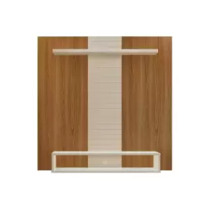 Image of Vision Wallmounted TV Panel with storage, Oak