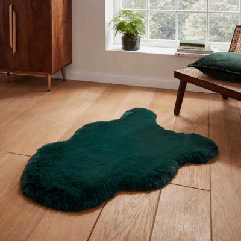 Image of Super Teddy Sheepskin Rug Green