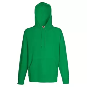 Image of Fruit Of The Loom Mens Lightweight Hooded Sweatshirt / Hoodie (240 GSM) (2XL) (Kelly Green)