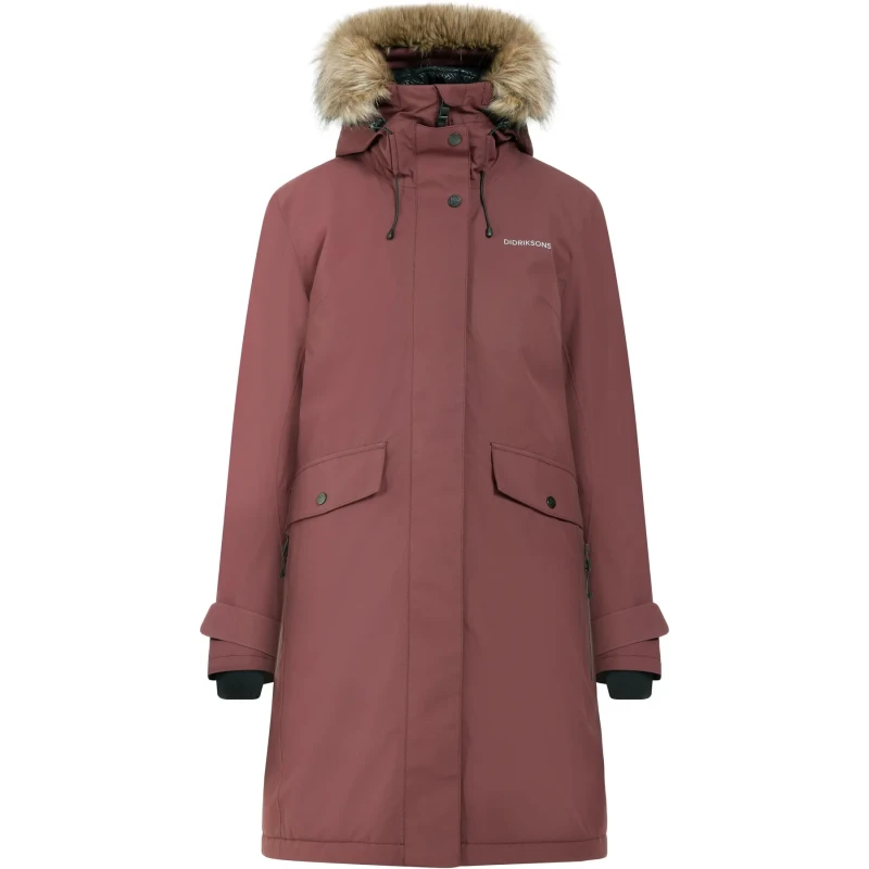 Image of Womens parka Didriksons Erika Orange Female 50