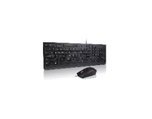 Image of Lenovo 4X30L79922 keyboard USB QWERTY Mouse included Black