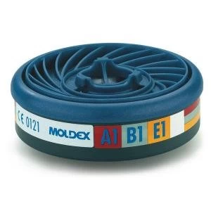 Image of Moldex ABE1 70009000 Particulate Filter EasyLock System Blue Ref M9300